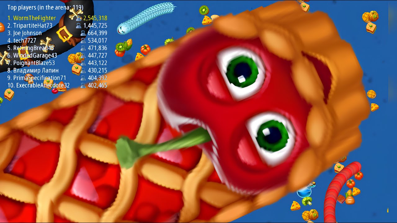 🐍 worms zone.io Live Gameplay #snakegame #wormszone #slithersnake