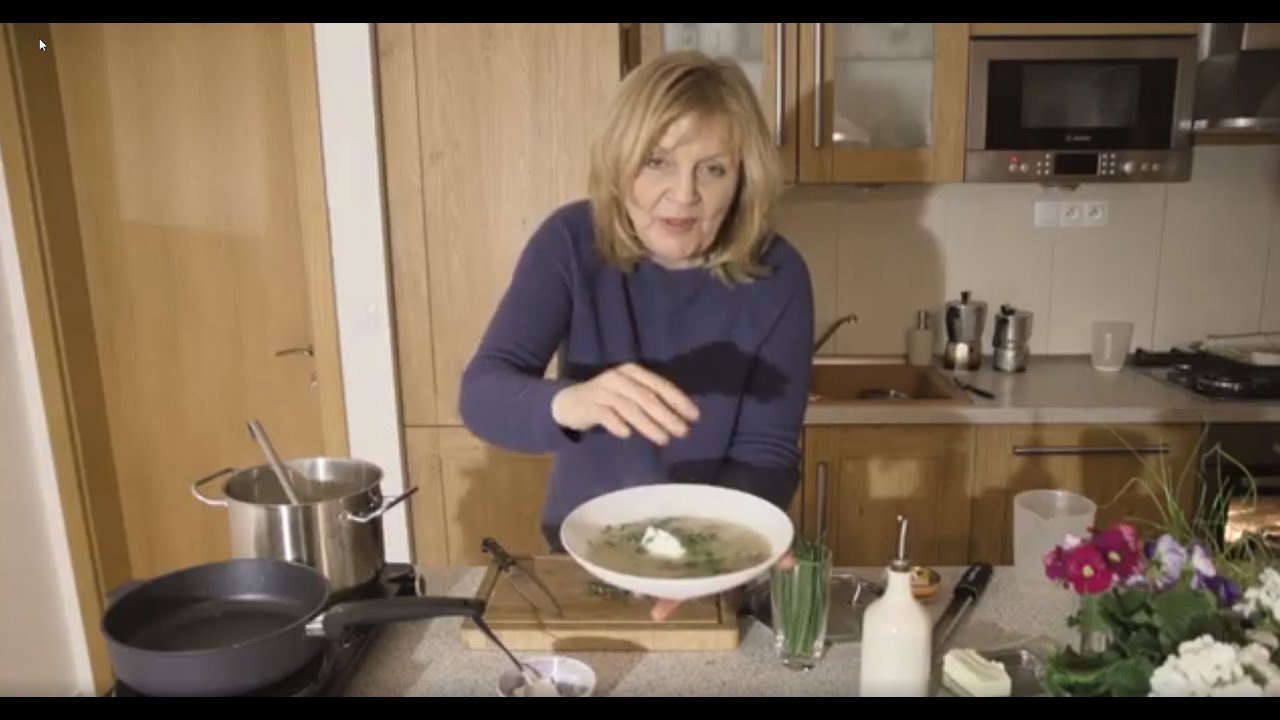 Recept na krémovú hríbovú polievku s pórom a zemiakmi bez smotany │ Zuzana Machová