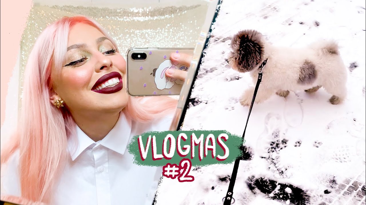 VLOGMAS #2 *První sníh, backstage z natáčení 🎄VÁNOCE S ANY