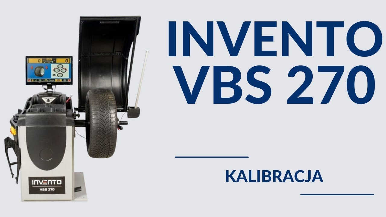 Kalibracja wyważarki INVENTO VBS 270