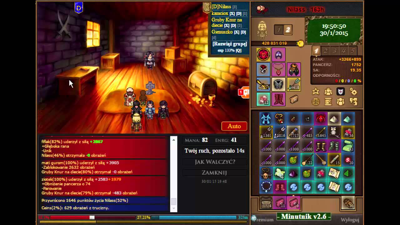 [Lelwani] - Krwawa łaźnia 70-85, Goons (walki grupowe), Dw&oacute;ch tytan&oacute;w, przyjacielskie PvP [MARGONEM]