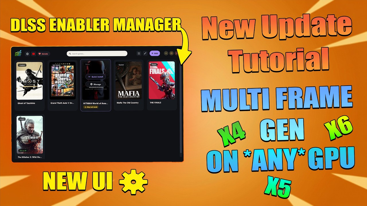 DLSS Enabler Manager Ultimate Guide  - Use Multi Freame Gen on any Gpu