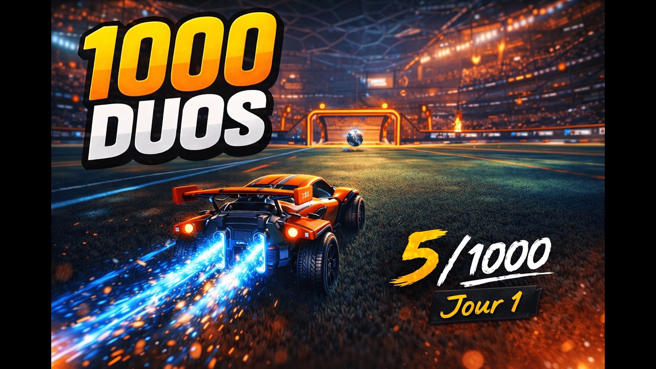 Défi 1000 games en duo sur Rocket League – Jour 1