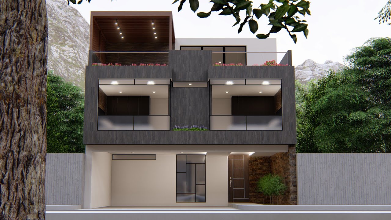 Casa de 3 niveles en terreno de 8 x 15m