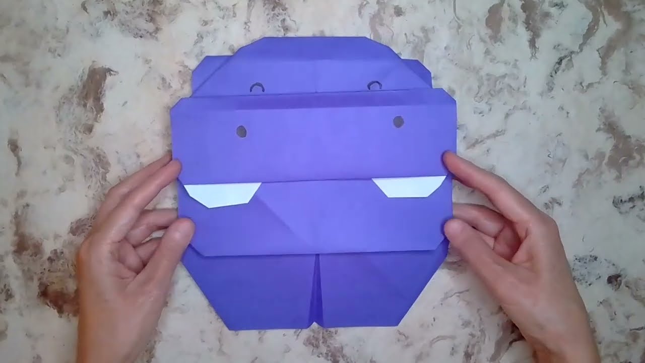 Cómo hacer un HIPOPÓTAMO de papel ✅| Origami PASO A PASO