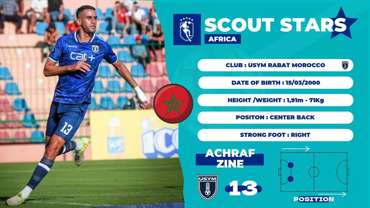 SCOUT STARS - ACHRAF ZINE [CENTER BACK] [USYM] - SEASON 2025-26 (HD) [PART1]