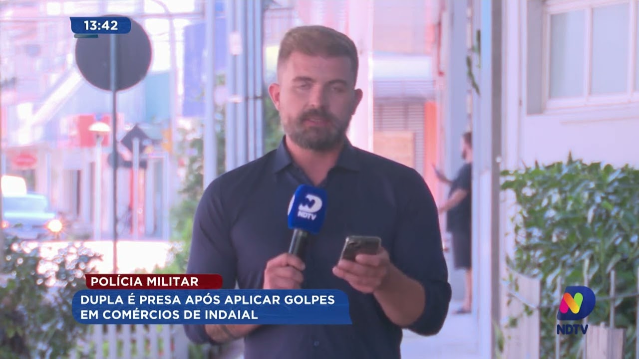 Polícia Militar: dupla é presa após aplicar golpes em comércios de Indaial