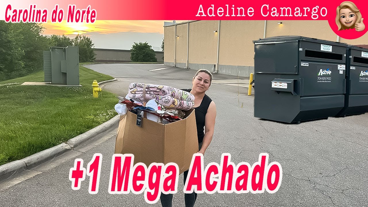 Mega achado, lotou o porta malas nos dumpster das lojas