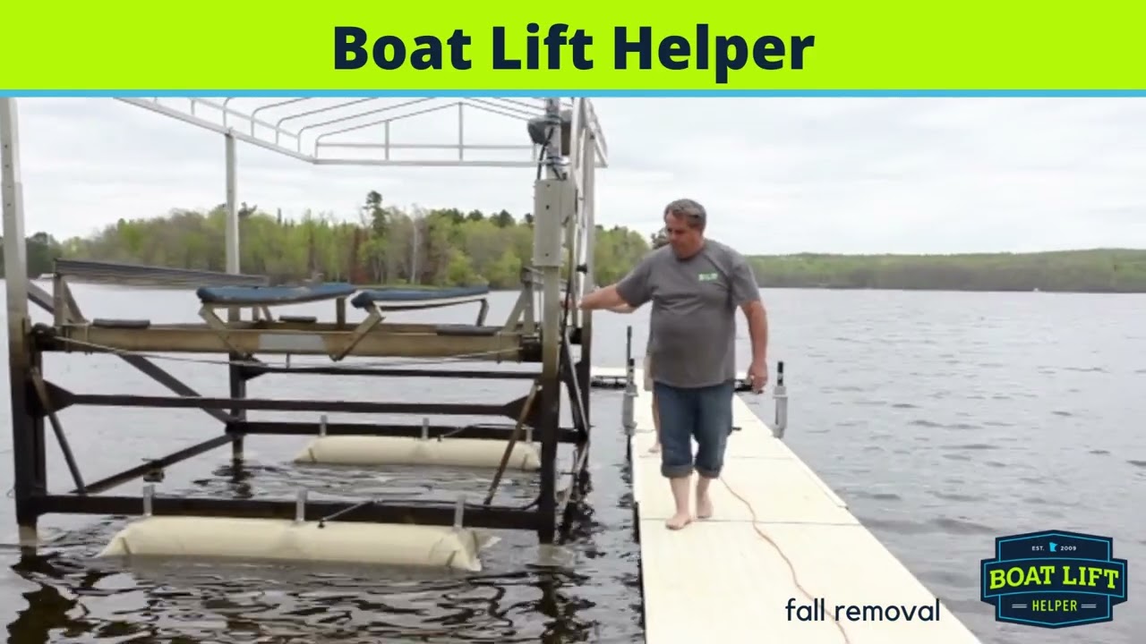 Easy way to remove your boat lift in the Fall.