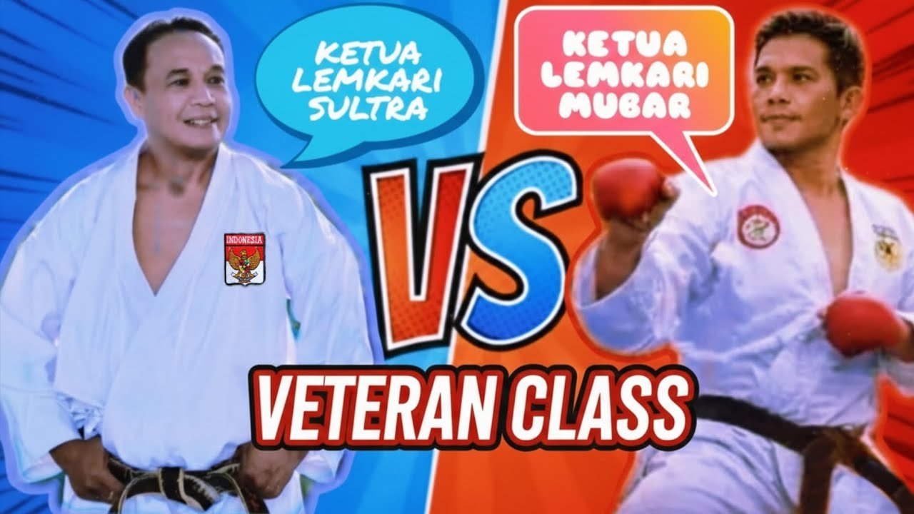 Full Kumite : Ketua lemkari sultra vs ketua lemkari mubar || Duel veteran 