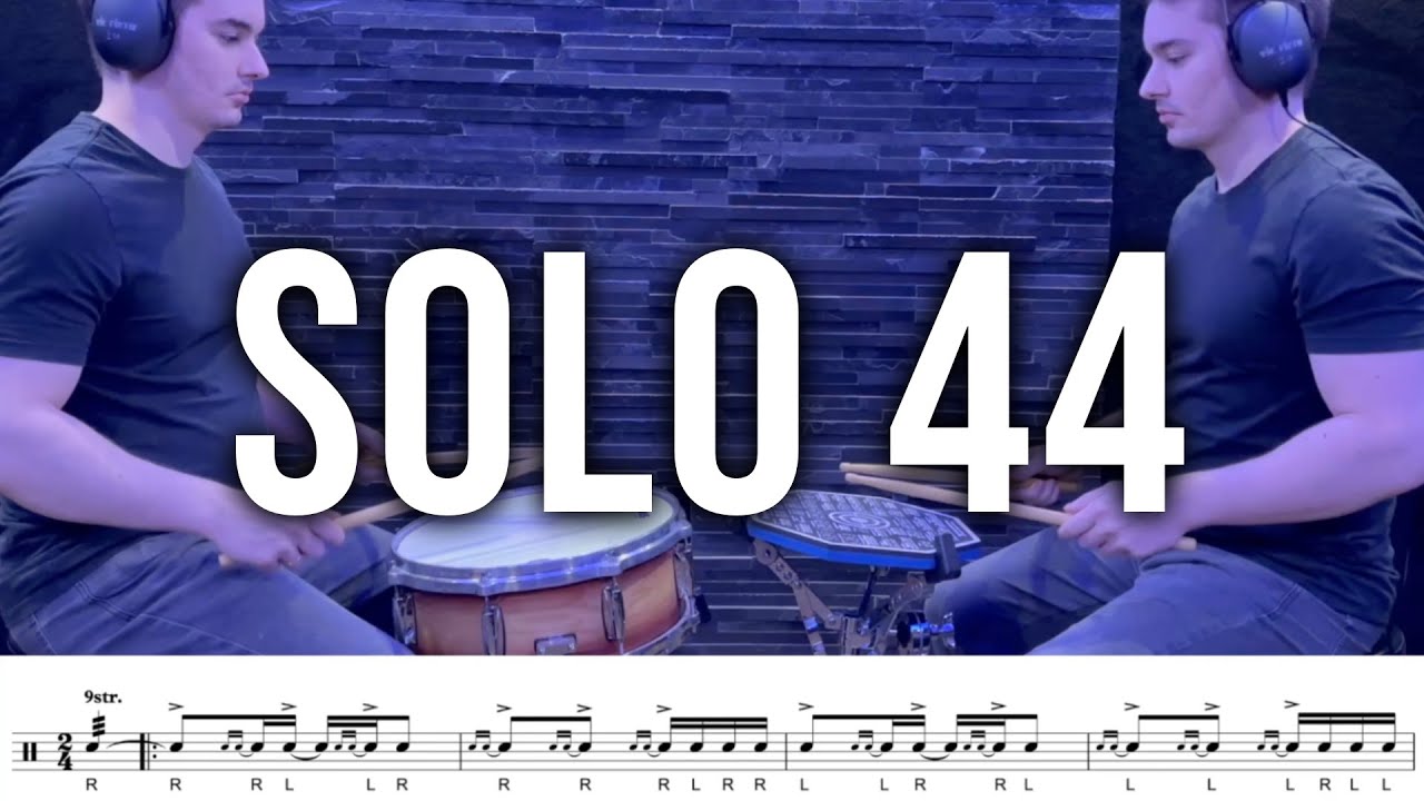 Eduardo Tucci | Solo №44 (Charley Wilcoxon - The All-American Drummer 150 Rudimental Solos)