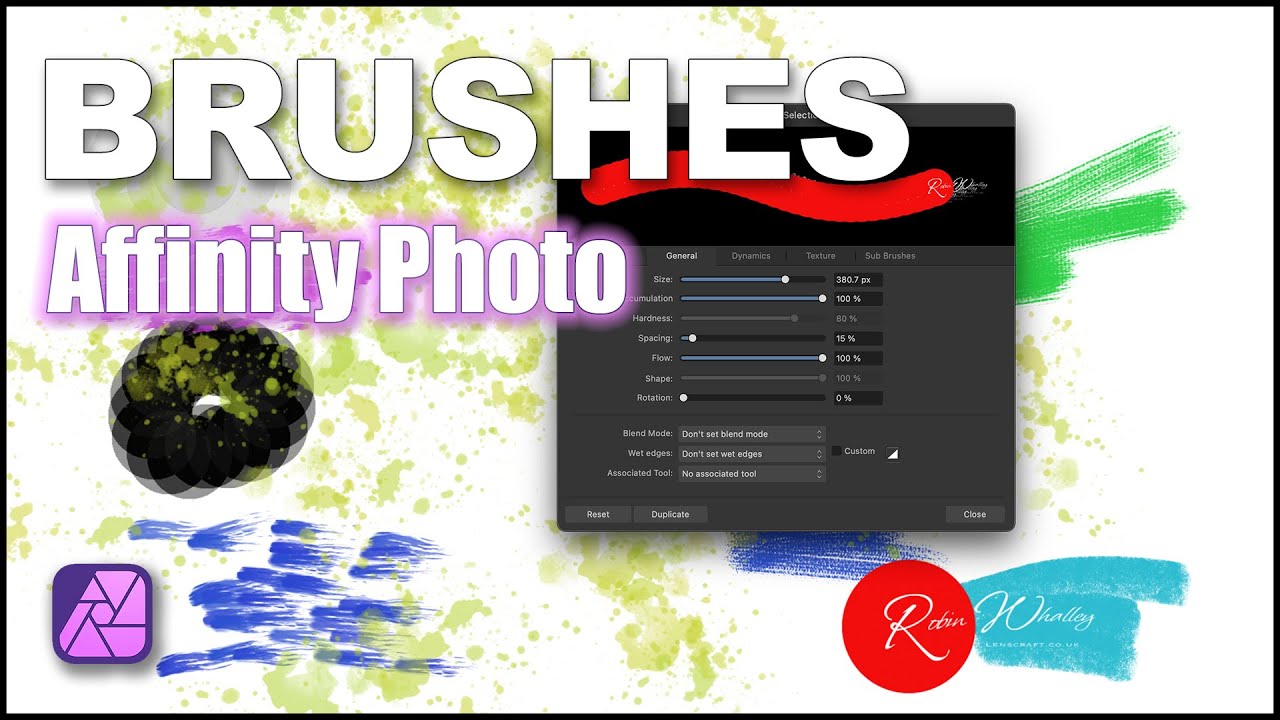 Получите ПОЛНЫЙ контроль над кистями Affinity Photo Brushes