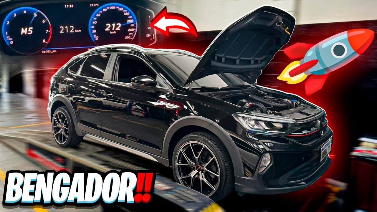 O NIVUS 1.0 TSI PASSOU DE 210 KM/H COM REMAP BENGA TV!