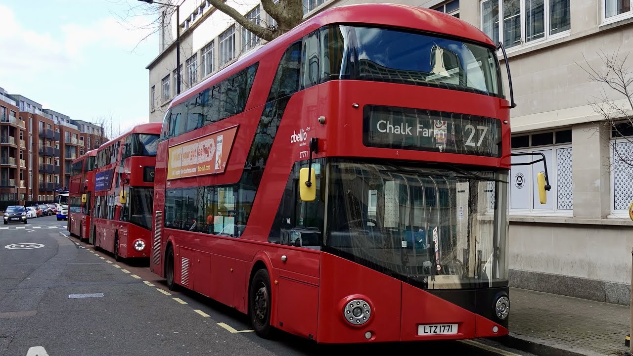 London Bus Route 27 - Hammersmith to Chalk Farm - Subtitles