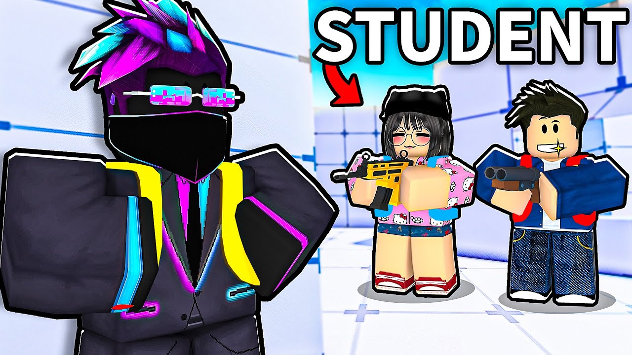I snuck into a SCHOOL TOURNAMENT in Roblox Rivals!