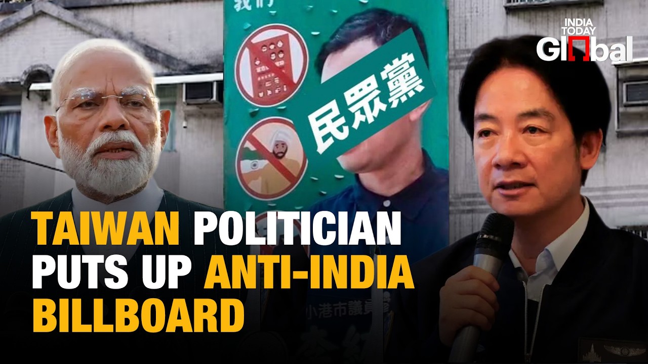 Taiwan Candidate&rsquo;s Racist Anti-India Billboard Sparks Global Outrage Over Indian Workers Debate