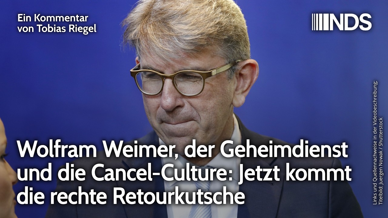 Wolfram Weimer, der Geheimdienst und die Cancel-Culture: Jetzt kommt die rechte Retourkutsche | NDS