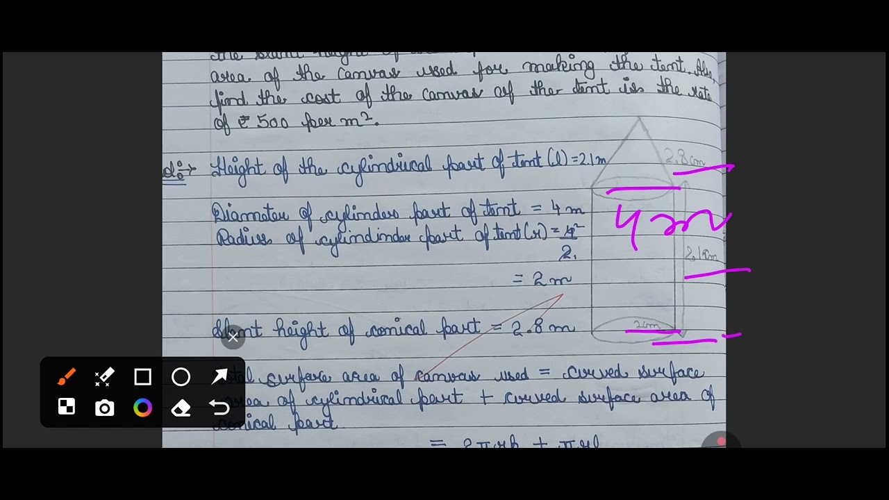 Class10 maths | chapter 12 | Exercise12.1 question 7 | surface area and volume | NCERT |