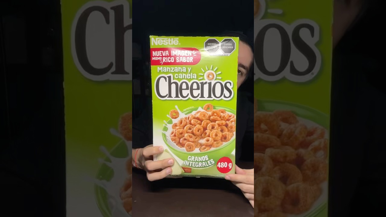 Cheerios manzana y canela #asmr #fyp #parati #review #food #foodie #cheerios #cereal #nestle