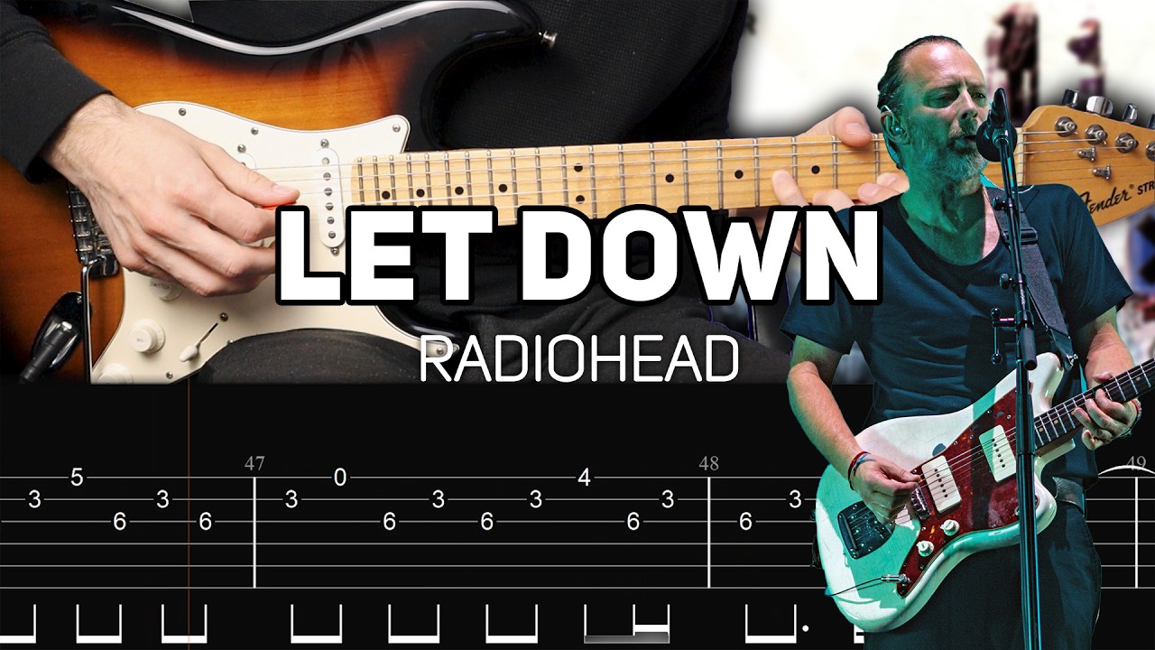 Radiohead - Let Down (Guitar lesson with TAB)