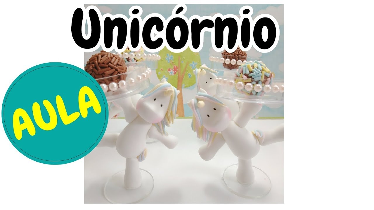 AULA DE BISCUIT: Unicórnio garçom! Porta doces