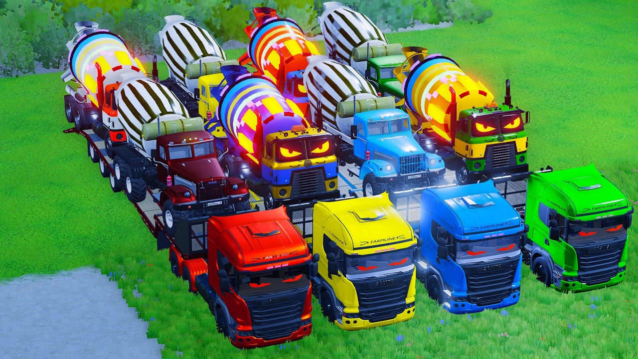 Transporting American Mixer Trucks on the Toughest Road Ever! 🚚🔥  Farming Simulator 22 #140