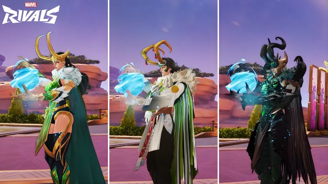 All Loki Legendary Skins Comparison | Marvel Rivals
