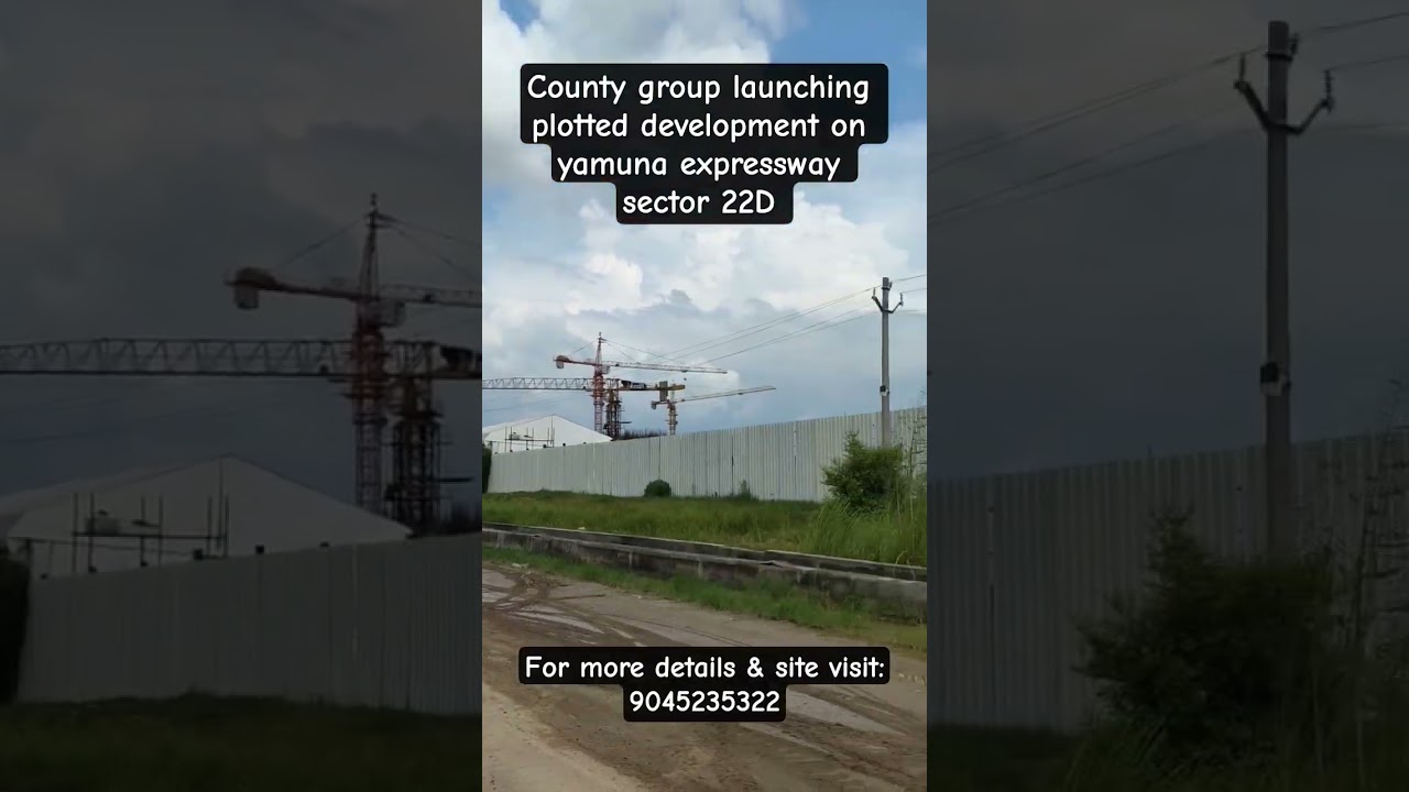 New plotted development on yamuna expressway sector 22D county group 9045235322 #trending #shorts