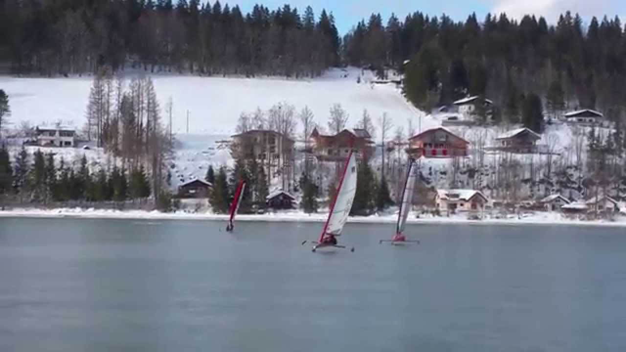 Voile sur Glace Lac de Joux