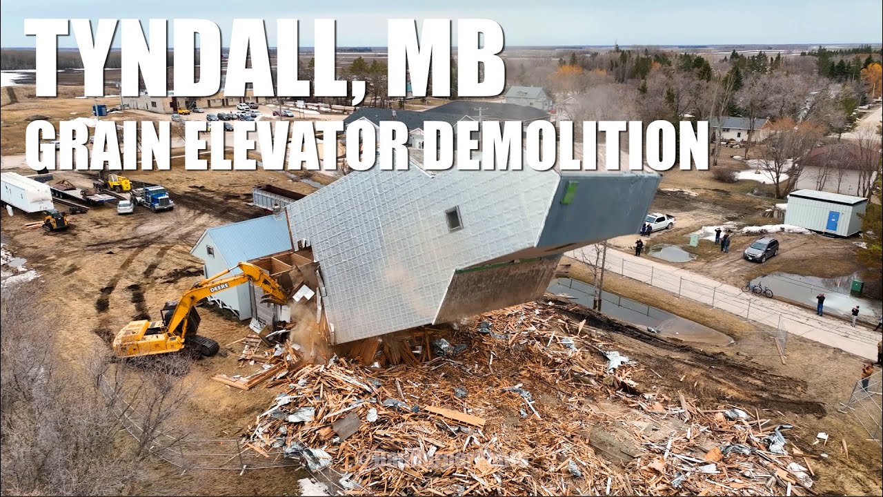 Tyndall Grain Elevator demolition - History & drone footage