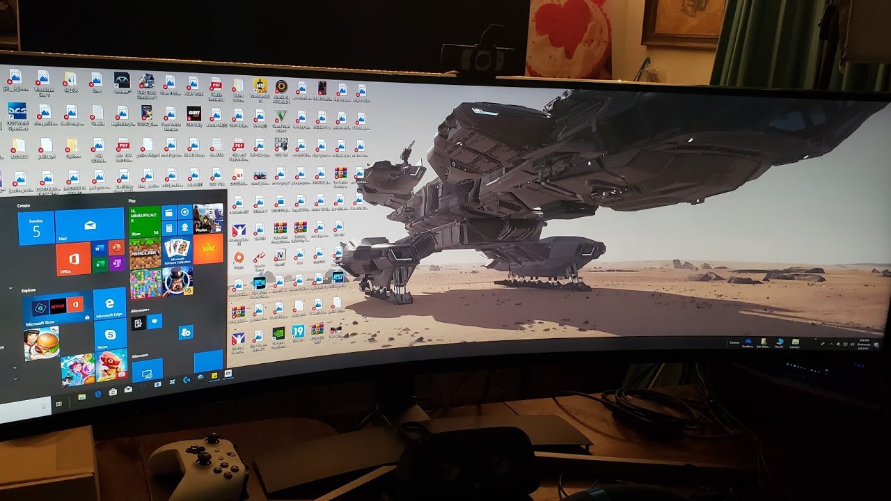 Настройки изображения монитора SAMSUNG CHG90 #Samsung #UltraWide #QLED #GamingMonitors