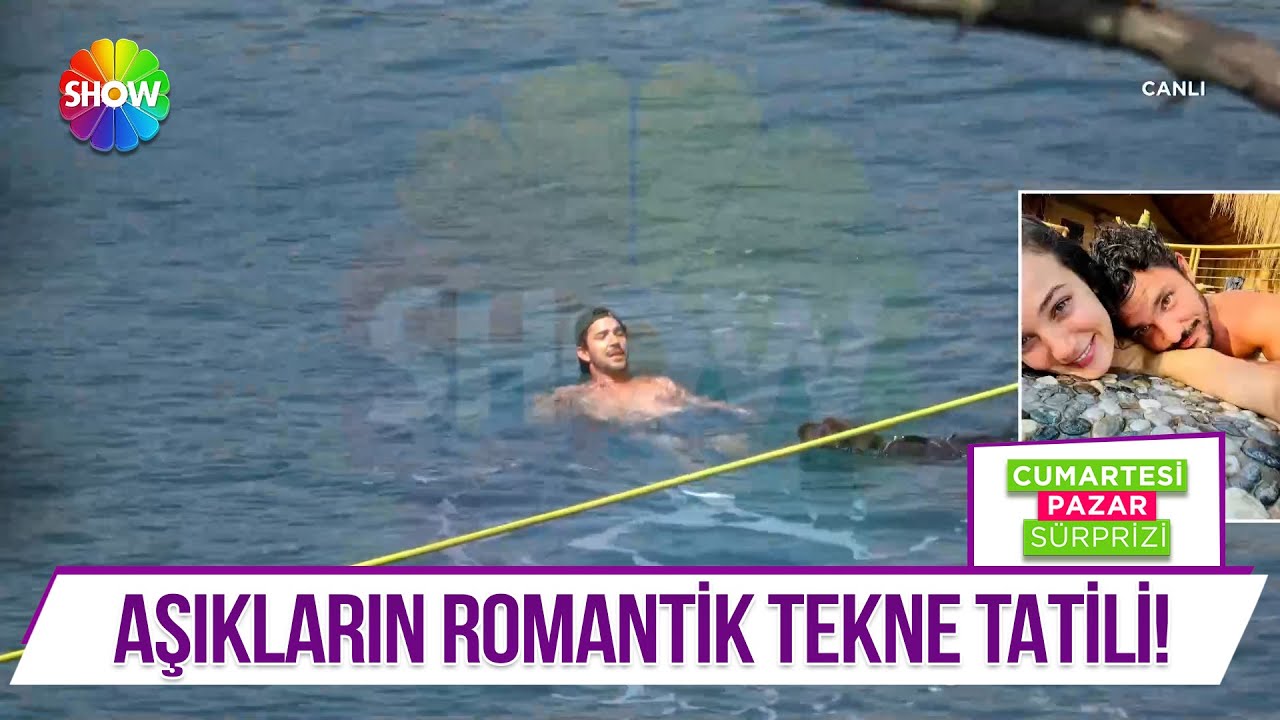 Pınar Deniz ve Kaan Yıldırım'ın çok özel tekne keyfi!