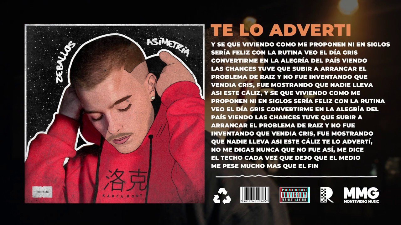 TE LO ADVERTI - ZEBALLOS (PROD BY. MILI MILANSS) [ASIMETRÍA]