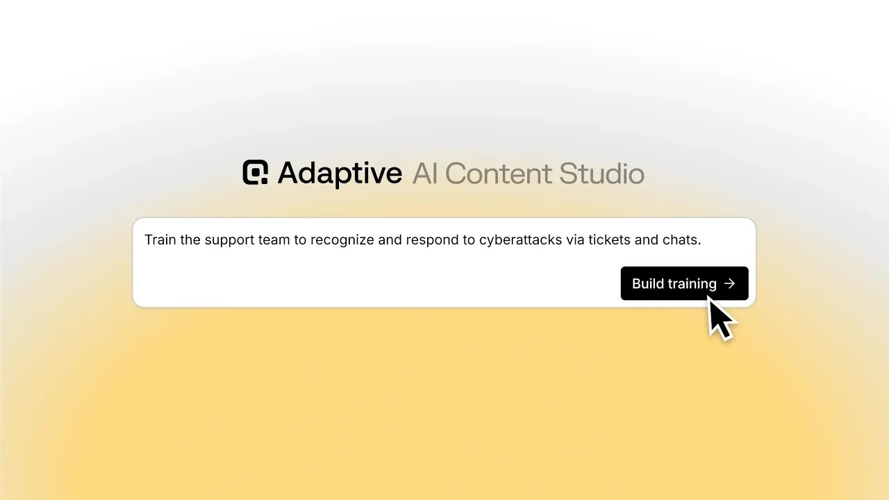 Adaptive Content Studio: Create Custom Cybersecurity Awareness Training Modules with AI & Deepfakes