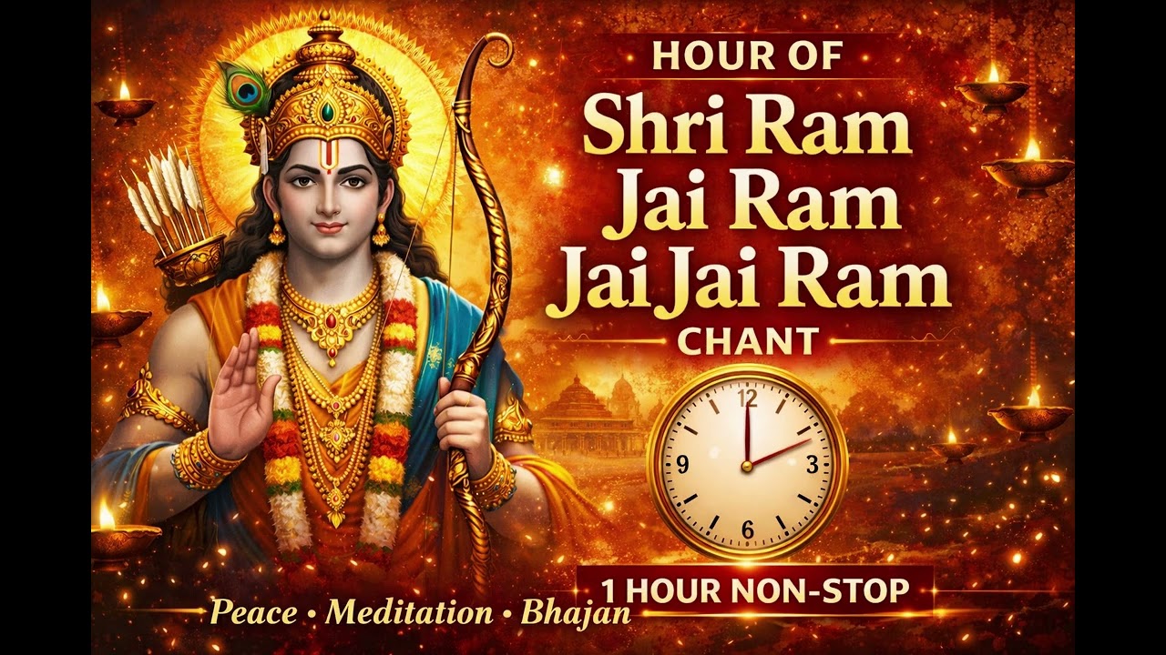 1 Hour Shri Ram Jai Ram Jai Jai Ram Chant