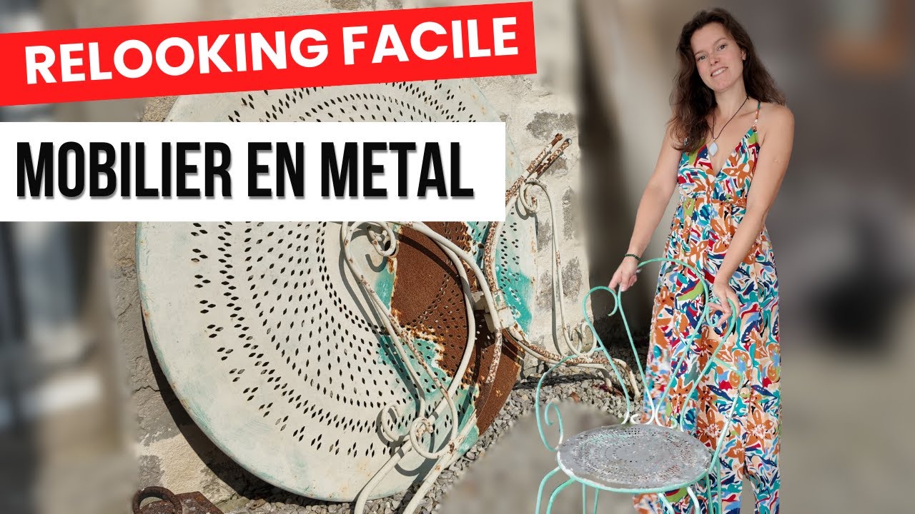 REPEINDRE des meubles de jardin en FER  facilement et rapidement