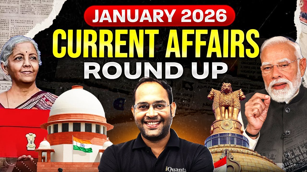 CLAT 2027 current affairs | Monthly Round Up - January 2026
