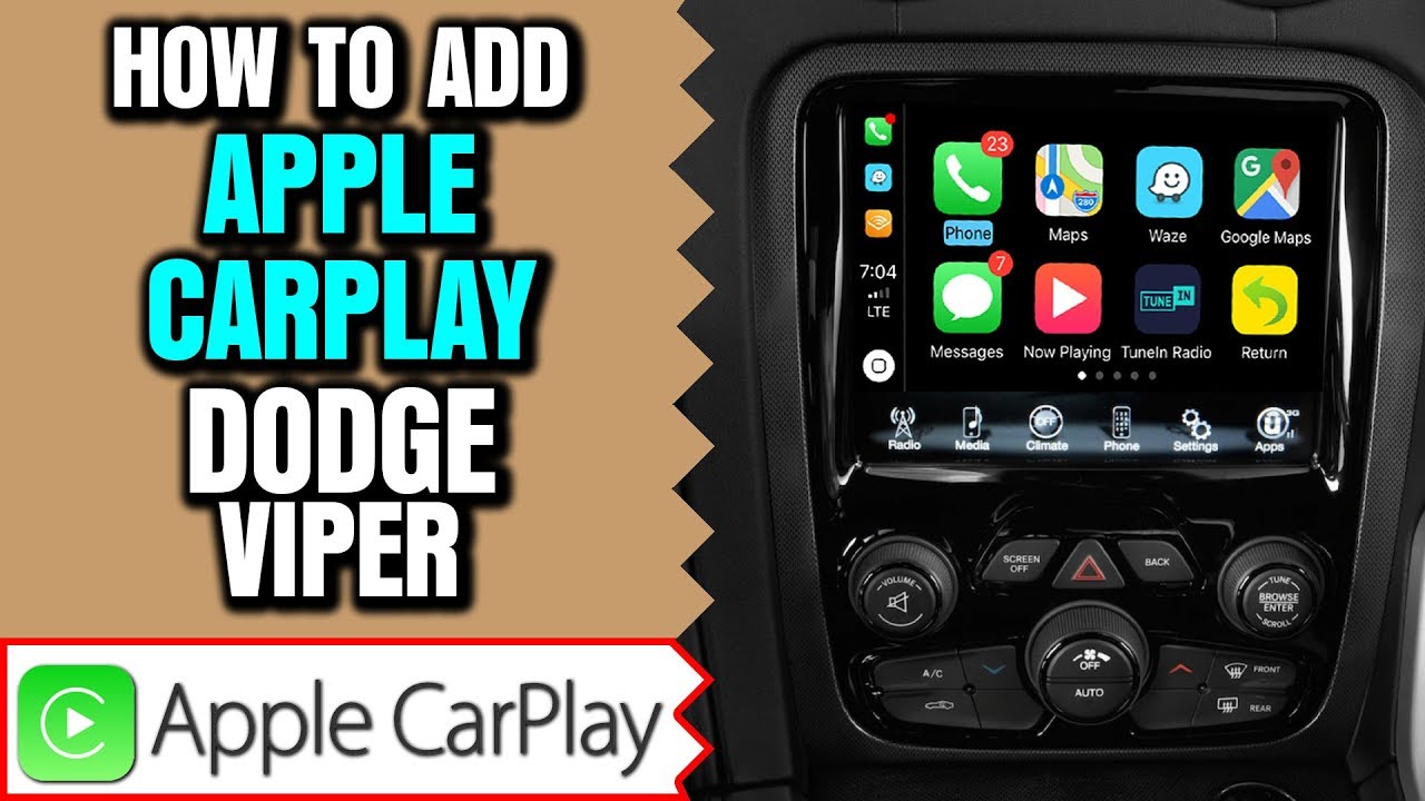 Dodge Viper Apple CarPlay - How to Add Apple CarPlay Dodge Viper Android Auto HDMI Mirroring