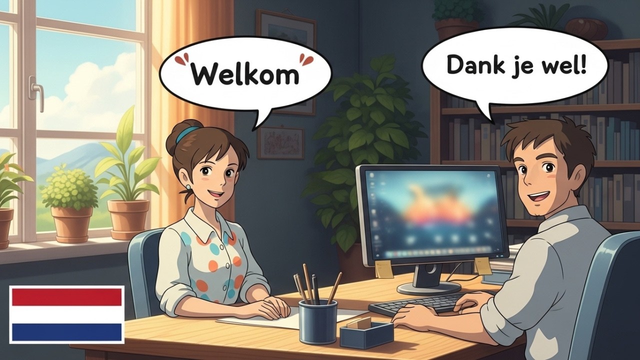 10 Real-Life Dutch Conversation for beginners | Daily Life at the Office
