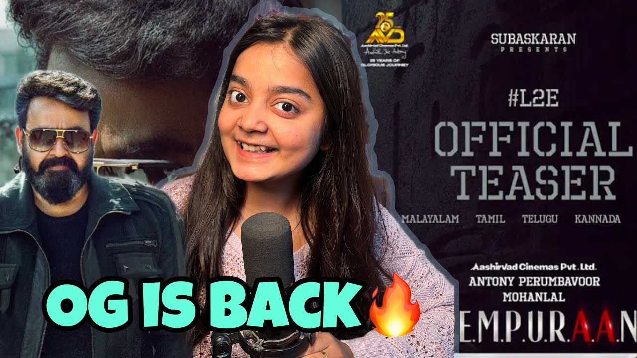L2E Empuraan Malyalam-Hindi Teaser Reaction | Mohanlal | Prithviraj Sukumaran #mohanlal
