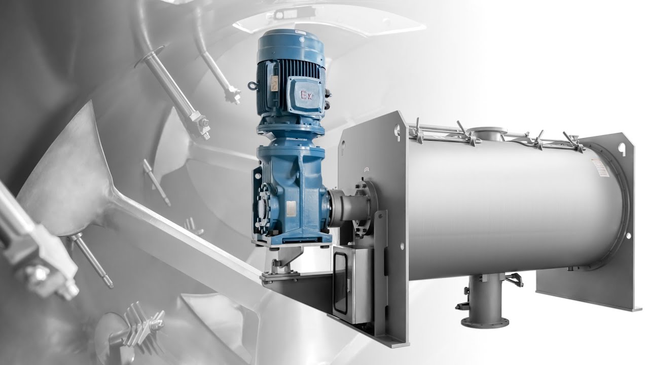 Industrial Mixers and Mixing Equipment - PerMix PTS 2000 Plow Share mixer, with three chopper unit