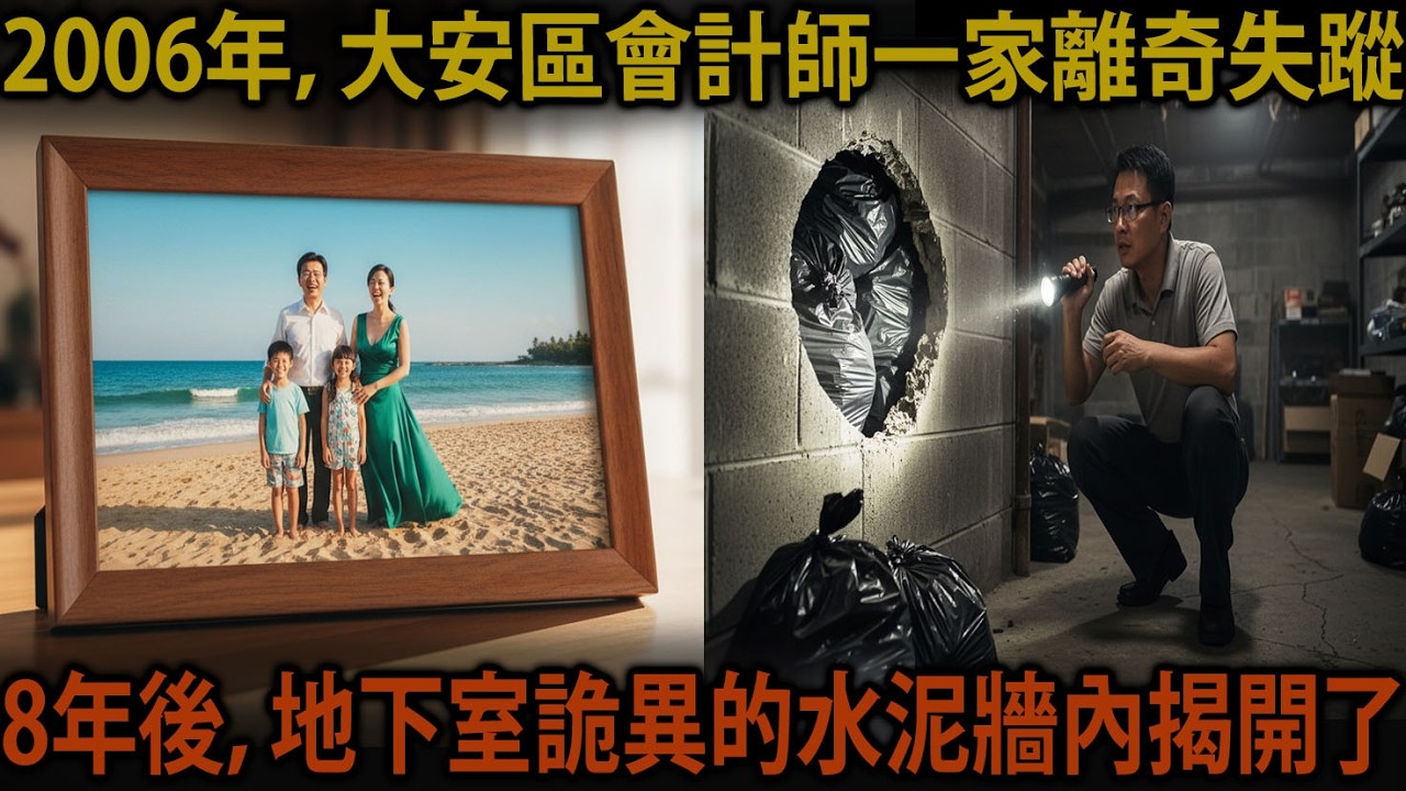 2006年帶著1億5000萬連夜潛逃的台北市大安區會計師一家，時隔8年，在地下室發現之物的「令人毛骨悚然的真相」