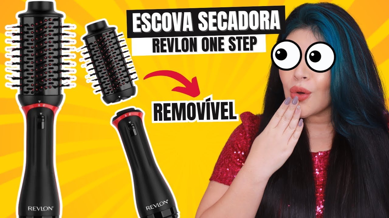 🔴 ESCOVA SECADORA REVLON ONE-STEP VOLUMIZER PLUS: Seca, modela e promove volume