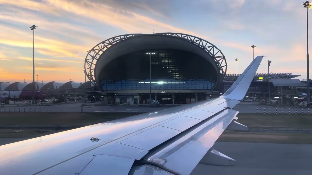 Thai Vietjet Air A320 full takeoff from Bangkok-Suvarnabhumi Airport(BKK) to Khon Kaen Airport(KKC).