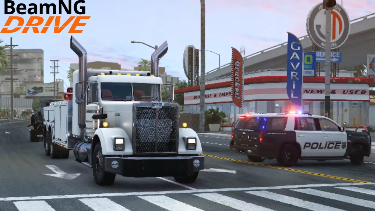 I was Called To Clear This Vintage Truck Accident | BeamNG Drive Tow Truck Recovery RP #23
