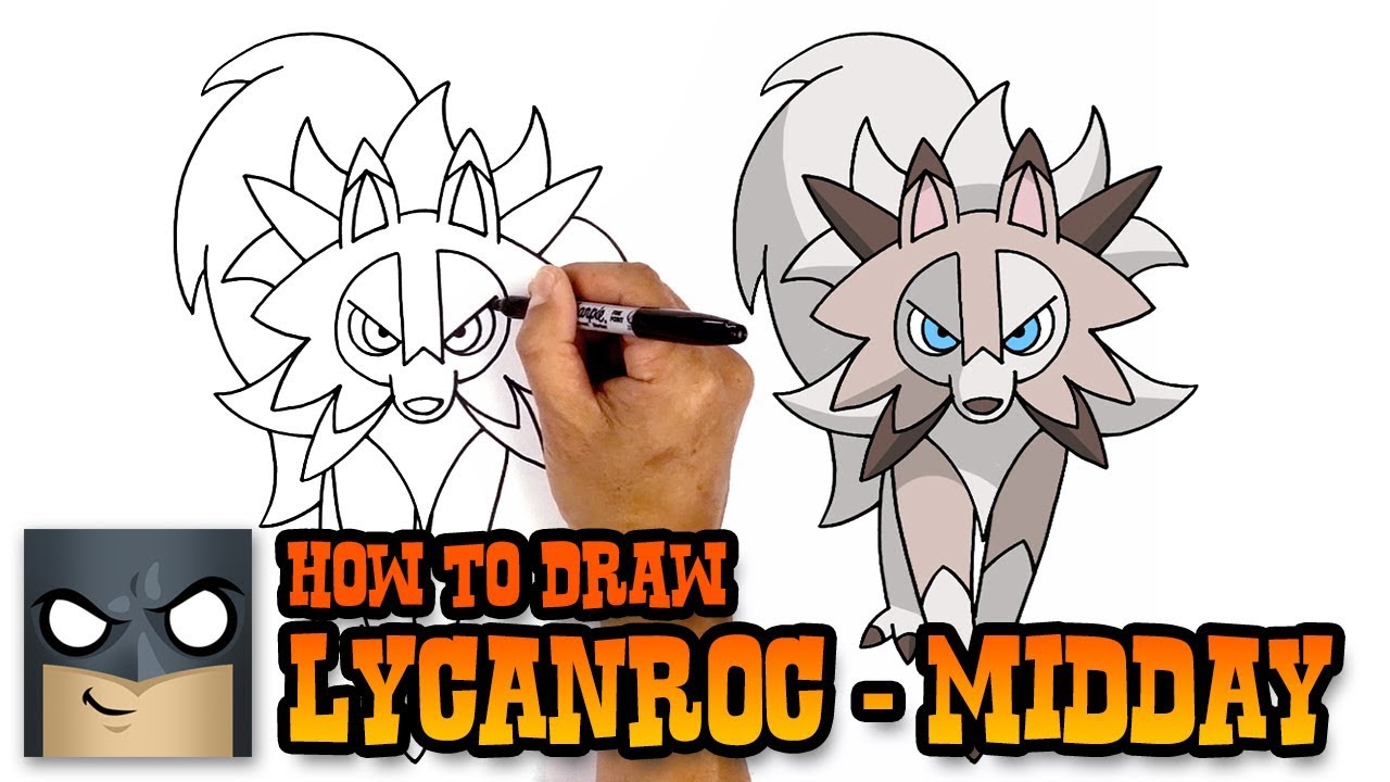 How to Draw Lycanroc | Pokemon | Step by Step