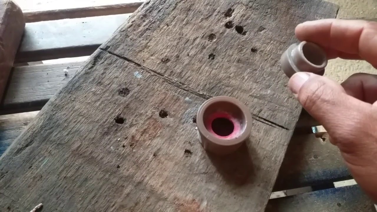 montando condutor de garrafas pet.
