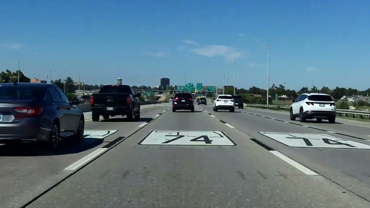 Interstate 44 - Oklahoma (Exits 116 to 123) eastbound