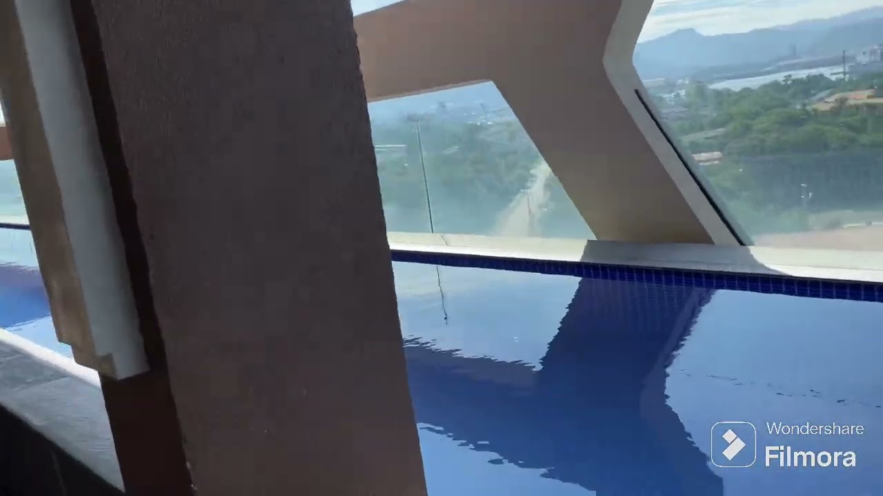 L Shaped Pool inside The Aurora Subic Hotel