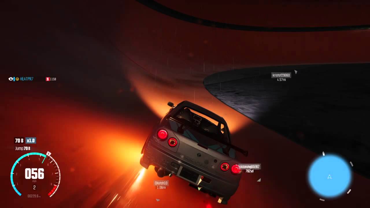 The Crew Wild Run monster truck arena with skyline gtr